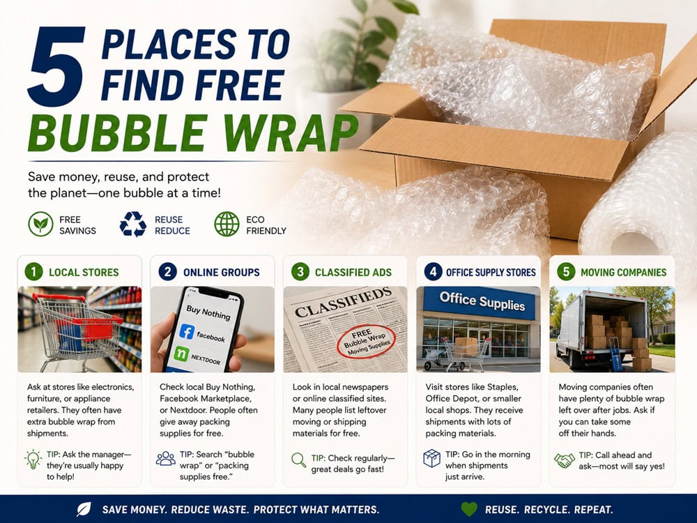 5 Places to Find Free Bubble Wrap