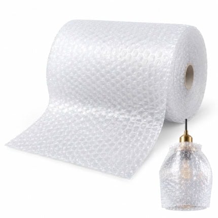 Protective Bubble Wrap for Lighting