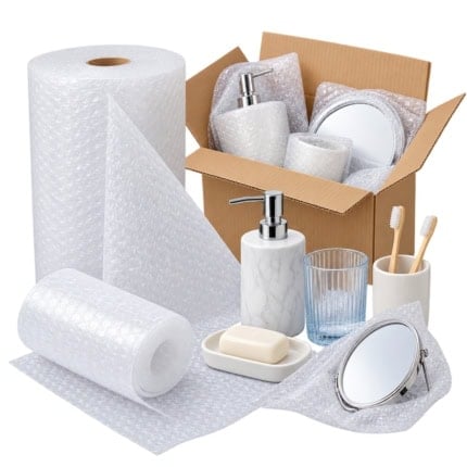 Bubble Wrap for Bathroom Products | PE Protective Packaging for Scratch Prevention