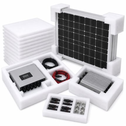 EPE foam for solar components used as lightweight solar panel packaging protection